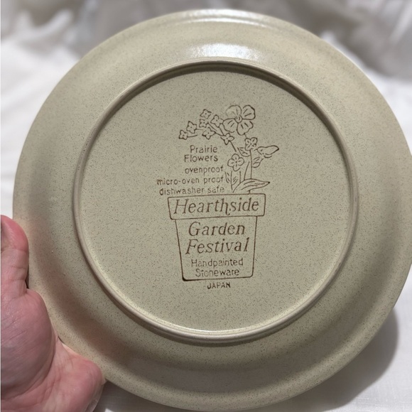 Vintage Stoneware “Garden Festival” Floral Patterned Dinner Plate - Picture 3 of 4